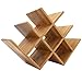 Autree Natural Bamboo Wine Rack 8-bottles Countertop