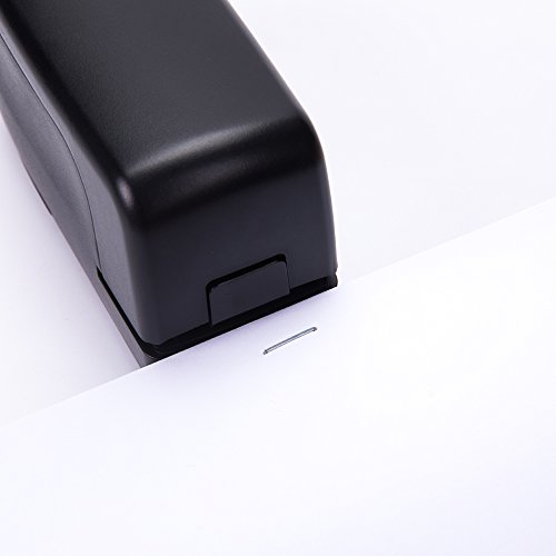 Electric Auto Stapler , CNASA Heavy Duty Office Stapler 20 Sheet Desktop Stapler Jam-Free, Battery or AC Powered for Office, Classroom School and Home Use, Black