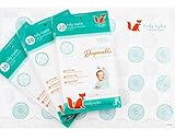 Extra Sticky Disposable Placemats Baby - Bulk Pack - Ultimate Mom Hack - Tidy Tyke - Table Mat Stays in Place! BPA Free Plastic, Stick on Placemat - Keeps Toddlers Neat & Safe at Restaurants!