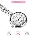WIOR Nurses Lapel Pin Watch Hanging Medical Doctor Pocket Watch Quartz Movement Nurses Watch for Xmas Birthday Mothers Day (Silver)