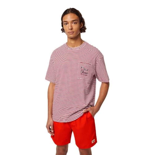 Scotch & Soda Pocket T-Shirt, T-Shirt, Uomo, Roadside Red Stripe, M