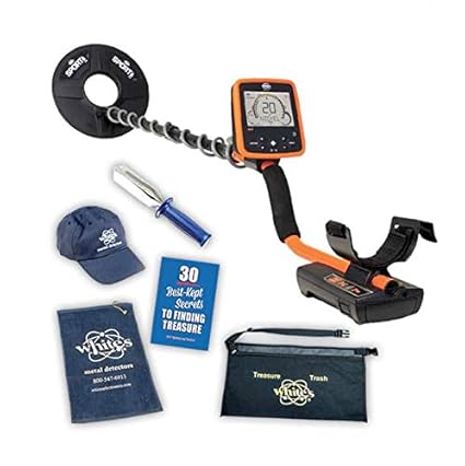 Whites MX7 Metal Detector Spring Bundle with Trowel, Hat, More