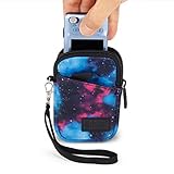 USA GEAR Small Camera Case for Compact Digital Cameras - Compatible with Canon PowerShot, Canon Ivy, Nikon Coolpix A300, Sony Cybershot DSC-W830 and More - Fits 4.5 Inch Cameras - Galaxy