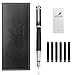 BEILUNER Luxury Fountain Pen Set [INTENSE BLACK] - Medium Point - Modern Classic Limited Edition - Includes 6 Ink Cartridges & Ink Refill Converter with Gift Case - Perfect for Men and Women