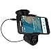 PowerLead Bepro FM09 Car FM Transmitter with 360° Phone Holder Hands Free Calls for iPhone Samsung Smartphones-Black