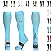 NEWZILL Medical Compression Socks for Women & Men Circulation 20-30 mmHg, Best for Running Athletic Hiking Travel Flight Nurses (Carolina Blue, L/XL)