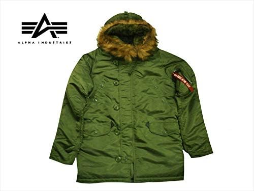 Alpha Industries アルファ インダストリーズ 094 N 3b フライトジャケット タイトシルエット Vグリーン L