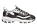 Skechers womens D'lites Made To Shine Memory Foam Lace-up Sneaker,Black/White Sequin,7 M US