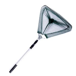 Monkys Filet De Pêche Filet à Poisson Pliable Télescopique Pliant Poignée En Aluminium épuisette De Pêche 3 Sections…