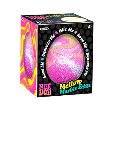 Needoh Mellow Marble Eggs Stress Ball One per Orden Random Color