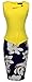 HOMEYEE Women's Elegant Chic Bodycon Formal Dress B288 (M, Yellow)