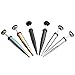 PiercingJ 3pairs 16G Stainless Steel Taper with O ring Stud Earring/Illusion/Fake 4G Gauge