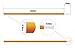 2pcs Aluminum Alloy Tent Pole Support Replacement Accessory for Camping Hiking, 142 inch/pc (1)