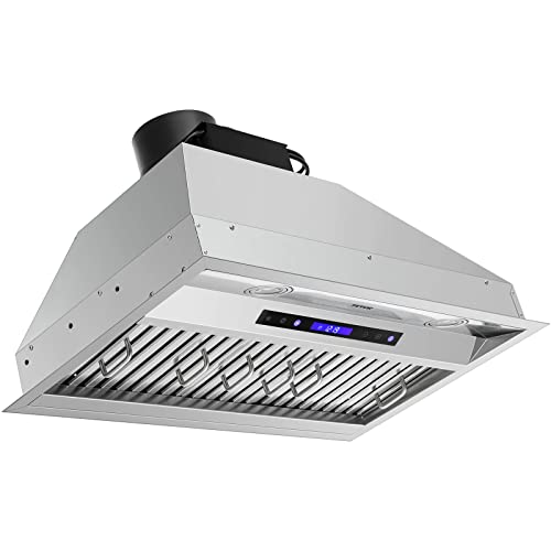 VEVOR Insert Range Hood, 900CFM 4Speed, 30 Inch Stainless Steel Built