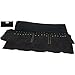 FindingKing Black Velvet Chain Roll Up 20 Snaps Travel Display