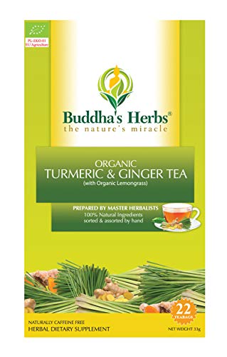 Buddha's Herbs Organic Turmeric, Ginger and Lemongrass Tea