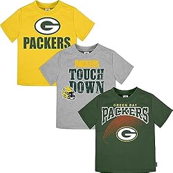 Gerber Unisex Baby NFL 3 Pack Short Sleeve Fan Tee