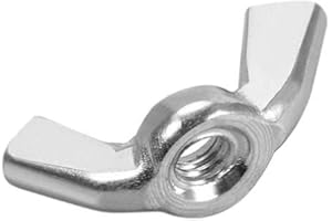 uxcell M5 Wing Nuts, Carbon Steel Zinc Plated Fasteners Parts Hurrican Screws Hand Twist Tighten Ear Butterfly Nut, 30pcs