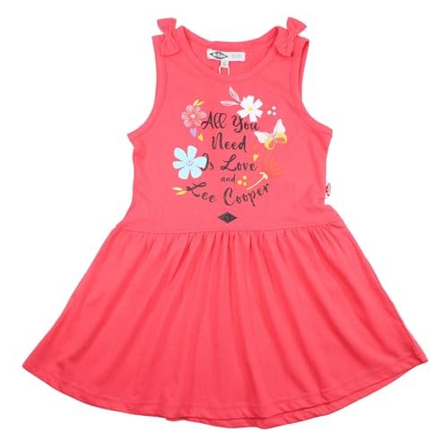 Lee Cooper, Set 2 pezzi, T-shirt + Pantaloncini, Bambini, (da 2 a 8 anni), Misto, Ragazzo, Ragazza, Morbido, carino, Caldo, T-shirt, Pantaloncini, Modello LC11758 RO S1-12A, ROSE