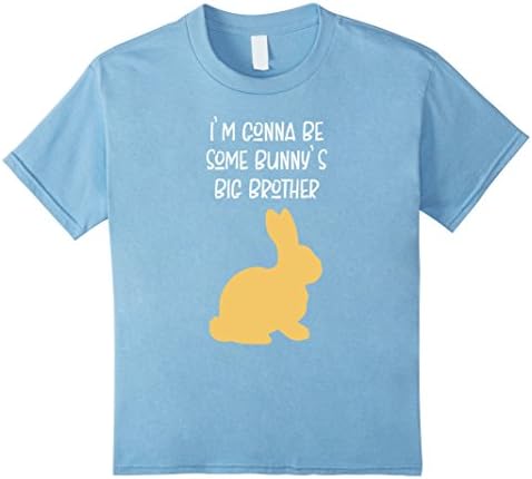 Kids I'm Gonna Be Some Bunny's Big Brother-Announcement T-Shirt 4 Baby Blue