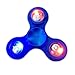 DSSY LED Tri Spinning Hand Fidget Toys EDC ADHD Finger Spinner Toys Time Killer for Kids Adults (K Blue)
