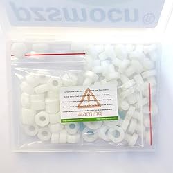 Pzsmocn 90 Pieces/30 Sets M8*10 mm Plastic White