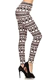 Print Leggings Pink Doll (R600-PLUS)