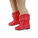 MagiDeal Handmade Red PU Leather Tassel Boots Shoes Fits 18inch American Girl Dolls Gifts