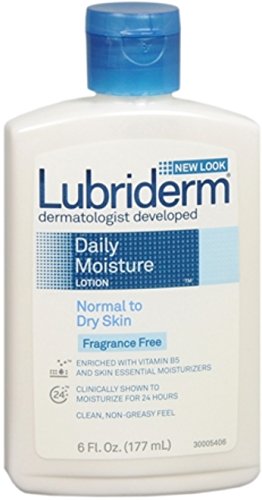 Lubriderm Lot Ff Size 6z Lubriderm Daily Moisture Lotion For Normal To Dry Skin Fragrance Free