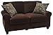 Serta Copenhagen Rolled Arm Sofa, Easy Care Polyester, Soft Pillow Back, Pocket Coil Seat Cushions, Removable Covers, Couch for Small Spaces, Living Rooms or Bedrooms, 61