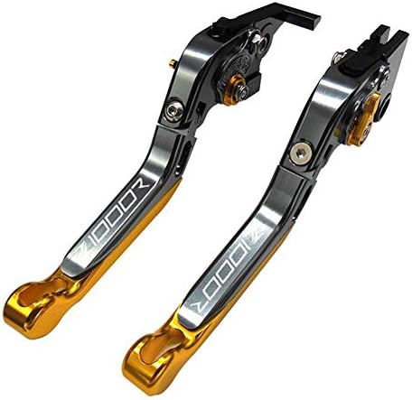 For Kawasaki Z1000R 2017 Motorcycle Folding Extendable Brake Clutch Accessories Engraved Levers Titanium Golden