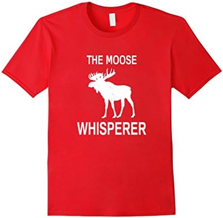 Men's Moose Whisperer Funny Gift T-Shirt 2XL Red