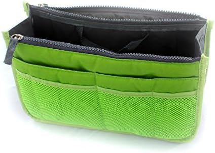 Space Saver Bags Women Travel Insert Handbag Liner Tidy Organiser Green