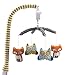 Lolli Living Baby Musical Mobile with Woods. Woodland Animal Knitted Character Wind-Up Mobile.