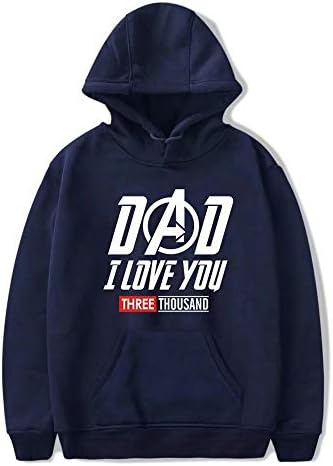 I Love You 3000 Hoodie Superhero Casual Fashion Sweatshirt Movie Enthusiast Hooded Sweater with Pocket Unisex