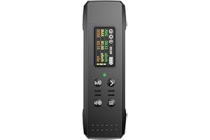 Mulcort Portable Nuclear Radiation Detector Handheld Geiger Counter 0.96inch TFT Display X-Rays γ-Rays β-Rays Detecting Tool Real-time Average Cumulative Dose Alarm Household Radioactive Tester