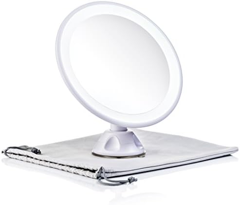 Keen Edge Home Travel Lighted Makeup Mirror Magnifying 7x Concave Rechargeable (7 inches)