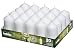 BOLSIUS Tray of 20 White Pillar Candles - 18 Hours Burning Time Candle Set - 2-inch x 4-inch Dripless Candle - Perfect for Wedding Candles, Parties and Special Occasions