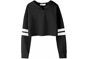 Arshiner Girls Crop Tops Tie-Dye Hoodies Kids Long Sleeve Pullover Sweatshirts