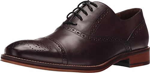 Johnston & Murphy Men's Conard Cap Toe Burgundy Italian Calfskin Shoe (12 D)