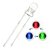 CHANZON 100 pcs 3mm RGB Multicolor Fast Blinking (Multi Color Changing) Dynamics LED Diode Lights (Flashing Round DC) Bright Lighting Bulb Lamps Electronics Components Flicker Light Emitting Diodes