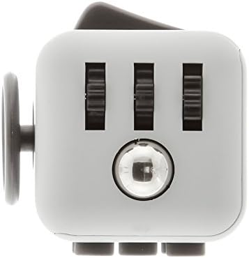 Official Stress Cube (5 COLORS) by TheStressCube.com - A Fidget Cube For Adults And Children With Anxiety, Stress, ADD &amp; ADHD (Nimbostratus (Gray/Black))