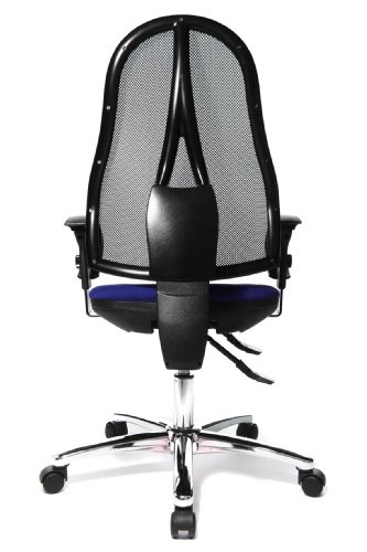 Topstar-OP290UG26-Open-Point-Deluxe-Sedia-Ufficio-Girevole-Schienale-in-Rete-NeroBlu-nero-blu-fodera-100-polipropilene