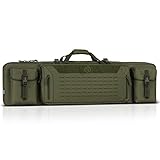 Savior Equipment Urban Warfare Tactical Double Carbine Long Rifle Bag Gun Case Firearm Backpack w/Pistol Handgun Case - 46 Inch Olive Drab Green