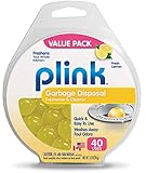 Plink 40-Pack Lemon-Scented Garbage Disposal Cleaner and Deodorizer | Includes 40 treatments |Made in USA