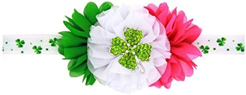 DDN Baby Cute Headbands Flower Soft Elastic Hairband springtime Headbands<6> (Rose, 2.85in+4.15in)