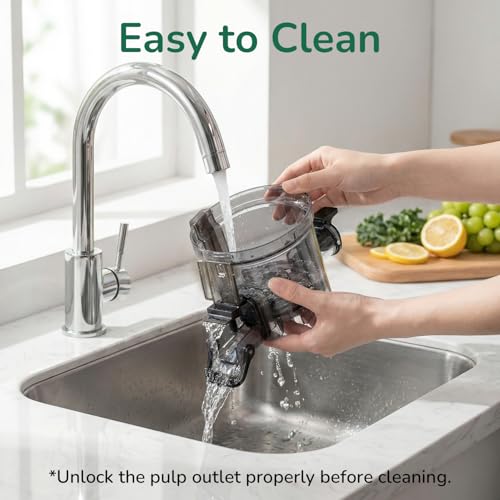 CANOLY COLD PRESS JUICER, 4.5″ WIDE FEED CHUTE JUICER MACHINE