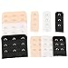 Closecret Women's Assorted Bra Back Strap Extenders With 1 to 3 Hook Optional(Combination 1)