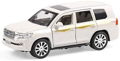 CZWW Educational Toys, Remote Control Car Toys，Model Car 1:24 Toyota Land Cruiser SUV Simulation Alloy Car Model Decoration Children's Toy Gift 20X8X7Cm Model Car (Color : White)