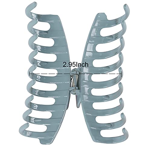 ONSTUY Large Hair Clips,4 Inch Hair Clip for Women and Girls,Non-slip Big Claw Hair Clips for Thick Hair and Thin Hair,Hair Clips for Styling,Plastic Material,4 Color Available(4 Packs)